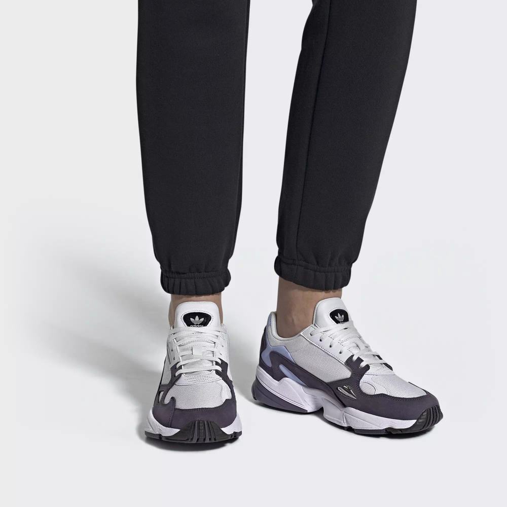Adidas Falcon Tenis Morados Para Mujer (MX-34152)